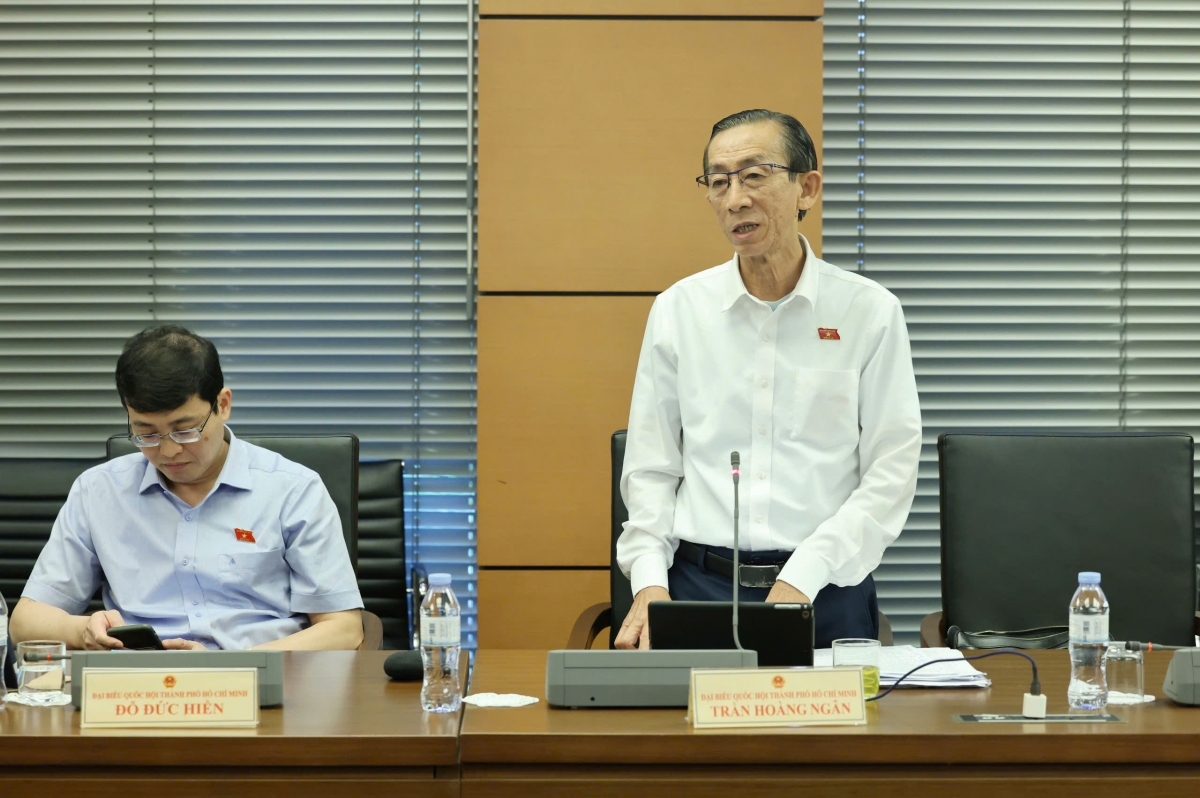 Đại biểu Trần Hoàng Ngân (Đoàn TP.HCM). (Ảnh: Media Quốc hội)