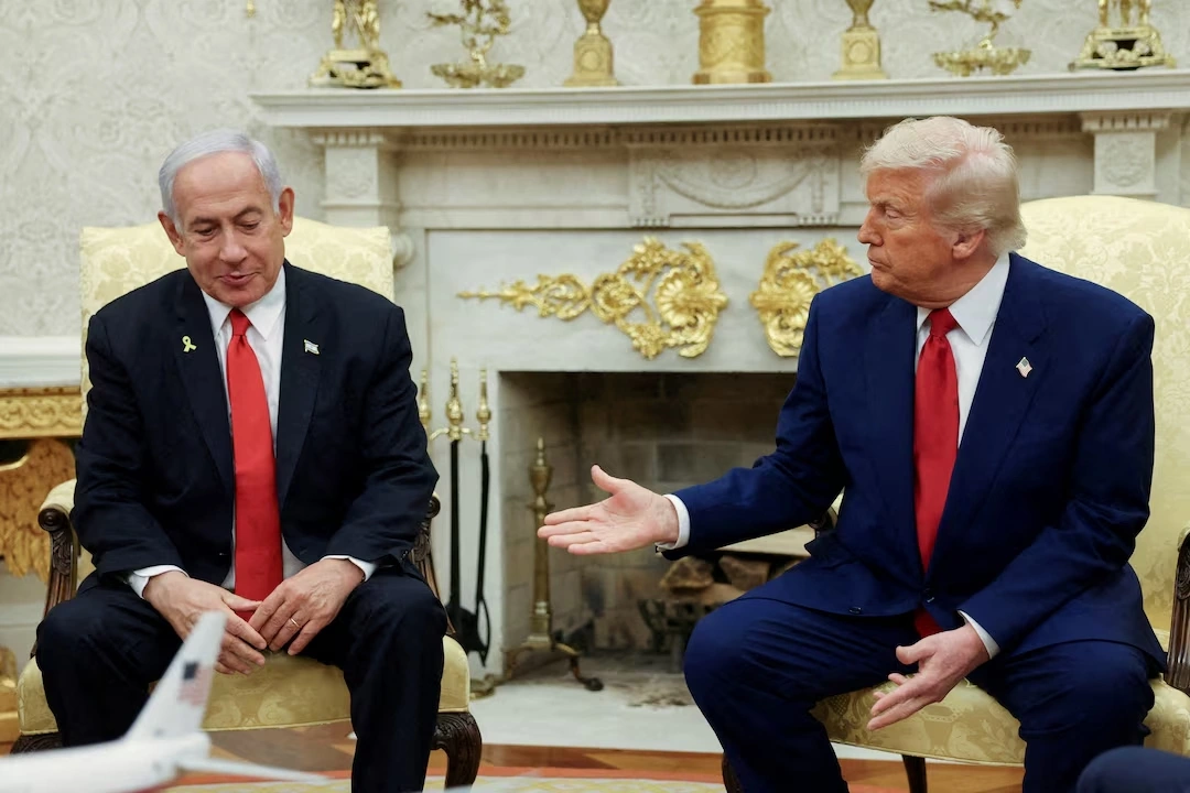 Tổng thống Mỹ Donald Trump và Thủ tướng Israel Benjamin Netanyahu tại Nhà Trắng, ngày 7/4/2025. Ảnh: Reuters