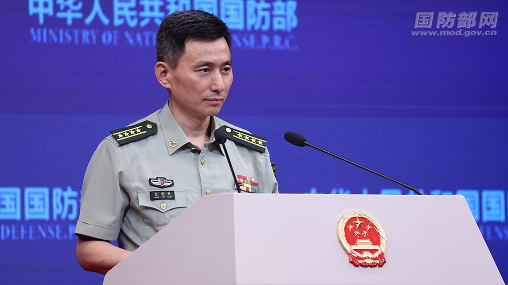 Người phát ngôn Bộ Quốc phòng Trung Quốc Trương Hiểu Cương (Ảnh: Bộ Quốc phòng Trung Quốc)