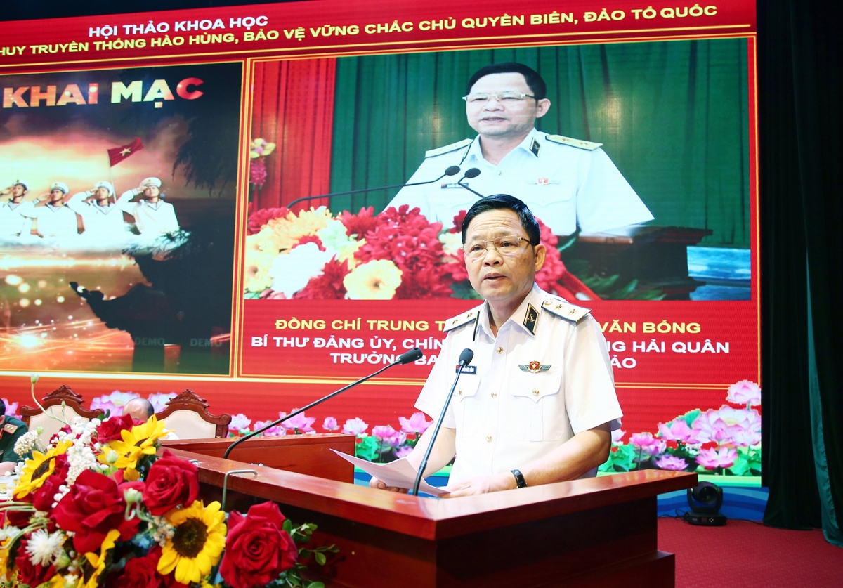 Trung tướng Nguyễn Văn Bổng, Bí thư Đảng ủy, Chính ủy Quân chủng Hải quân.