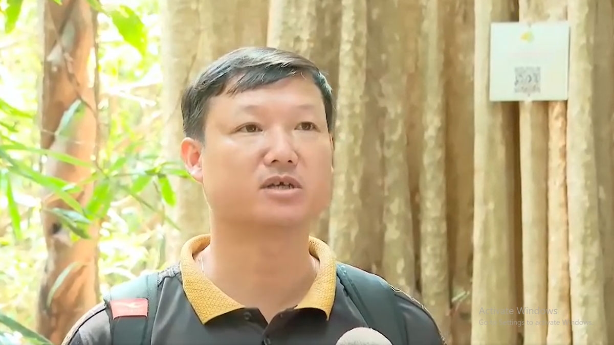 Ông Đỗ Trường Giang, Phó Giám đốc Trung tâm Tuyên truyền Du lịch và Cứu hộ Bảo tồn Vườn Quốc gia Bù Gia Mập