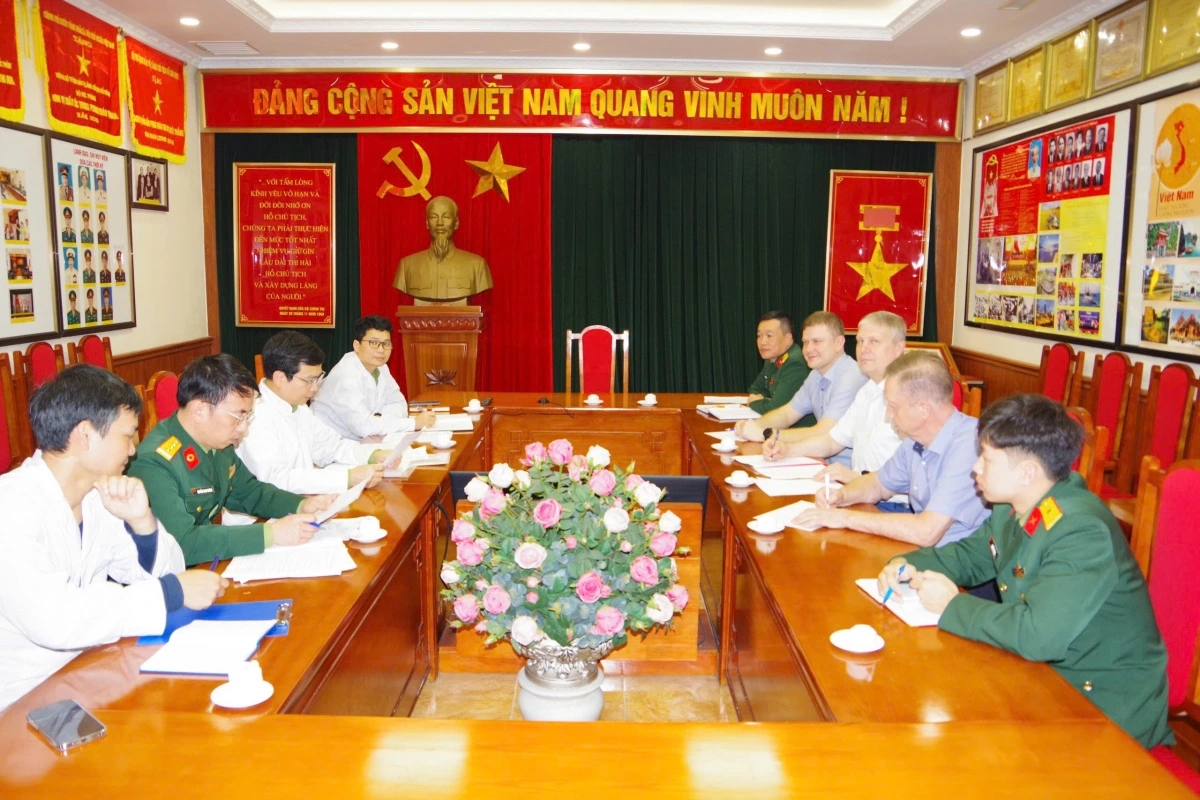 Viện 69 thực hiện các nội dung hợp tác với chuyên gia Liên Bang Nga.