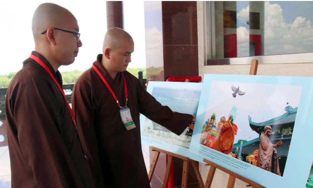 The exhibition highlights the role of pagodas in Vietnamese cultural life and runs through May 8