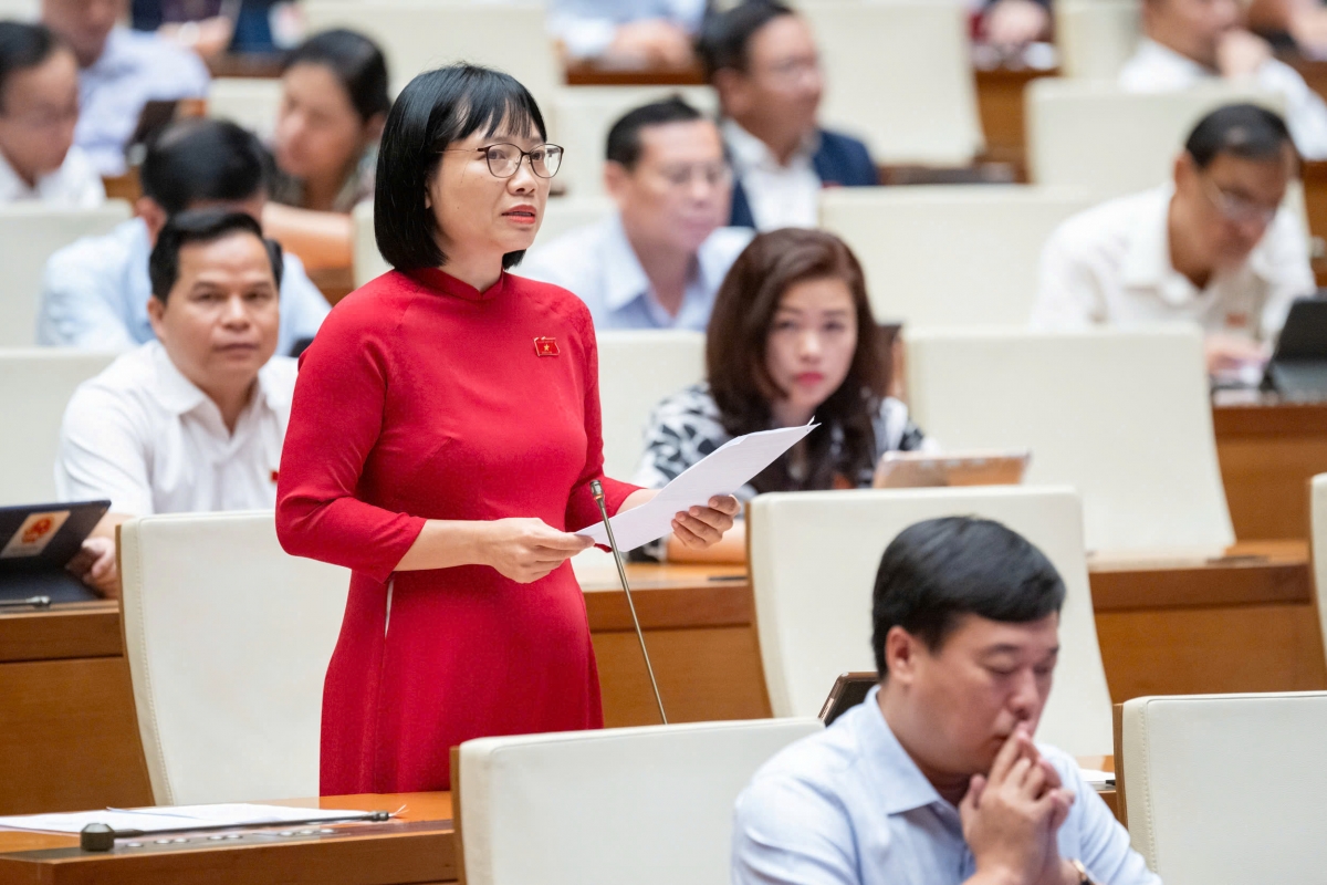 ĐBQH Nguyễn Thị Việt Nga (Đoàn Hải Dương). (Ảnh: Media Quốc hội)