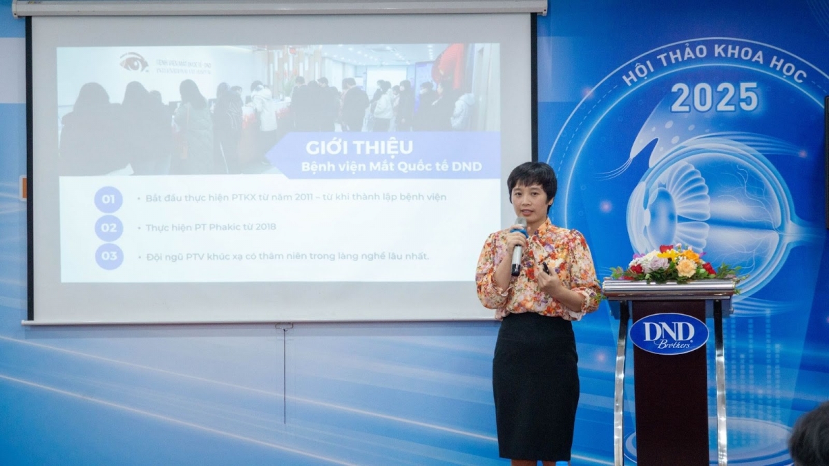 BS Đặng Thị Như Quỳnh chia sẻ tại hội thảo