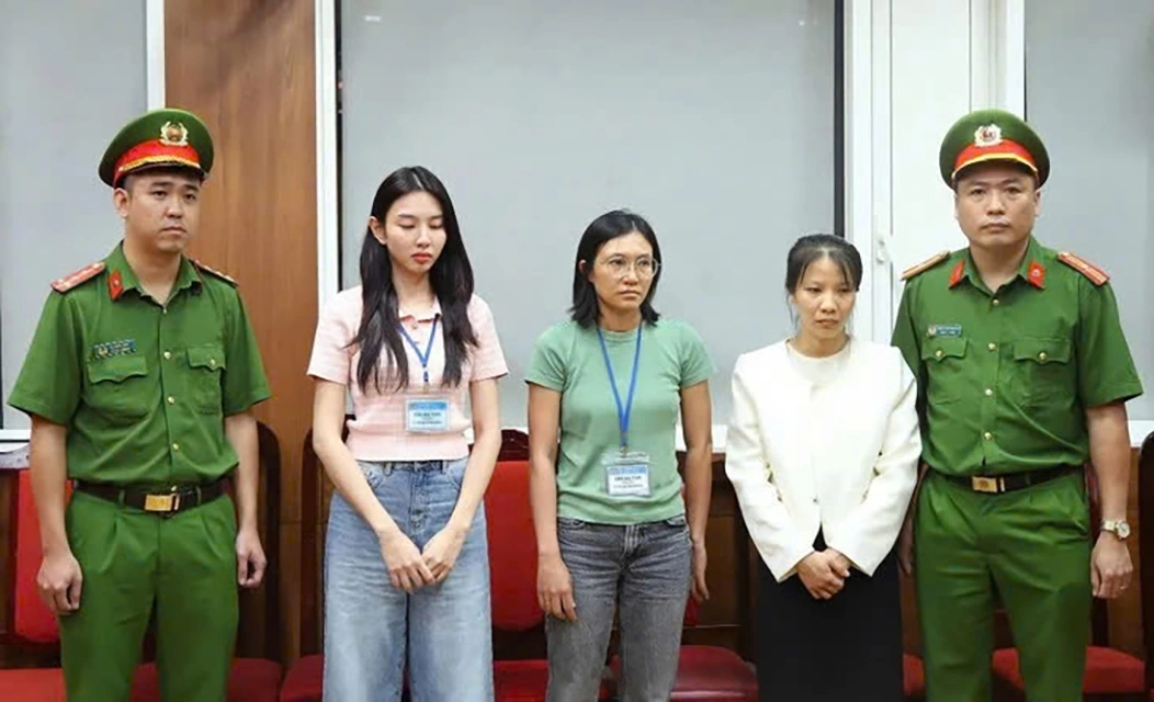 Hoa hậu Nguyễn Thúc Thùy Tiên bị khởi tố. Ảnh: Bộ Công an
