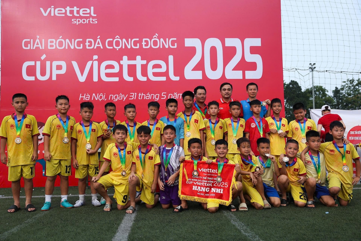 Cúp Viettel 2025 là bệ phóng cho những giấc mơ bóng đá nhí.