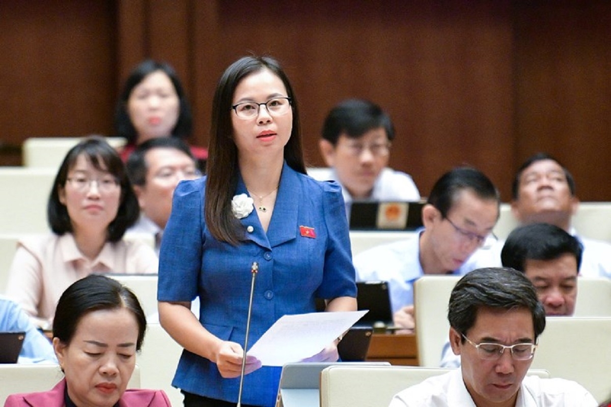 Đại biểu Chu Thị Hồng Thái (đoàn Lạng Sơn) - Ảnh: Media Quốc hội