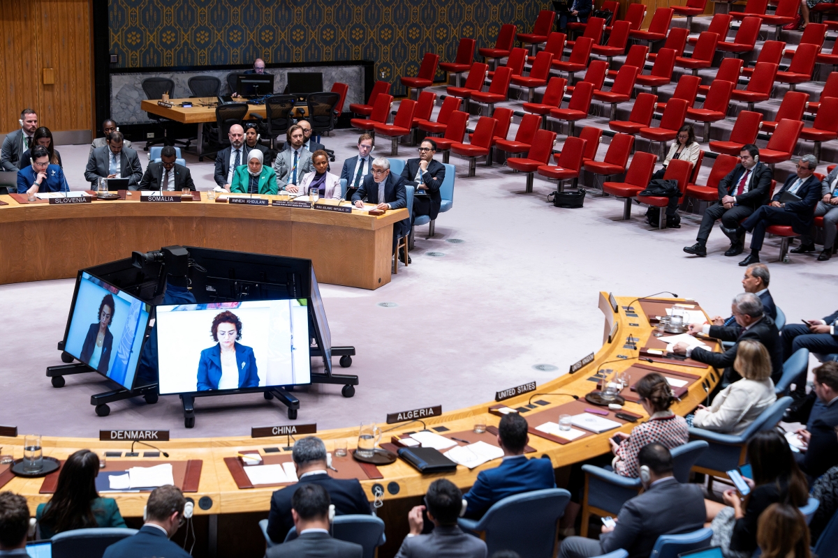 Hội đồng bảo an LHQ họp về căng thẳng Israel - Iran. Ảnh: Reuters