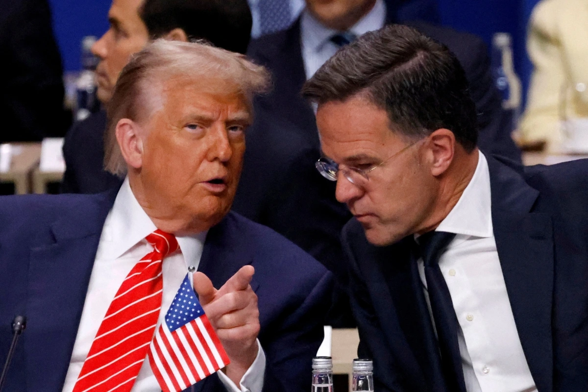 Tổng thống Mỹ Donald Trump và Tổng thư ký NATO Mark Rutte. Ảnh: Reuters