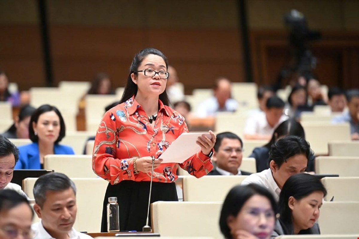 Đại biểu Dương Minh Ánh (Hà Nội) Ảnh: Media Quốc hội
