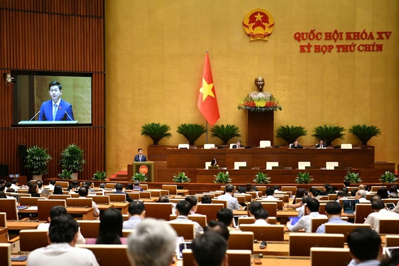 Quốc hội đã thông qua việc sửa đổi, bổ sung chương trình Kỳ họp thứ 9, Quốc hội khóa XV. (Ảnh: Quốc hội)