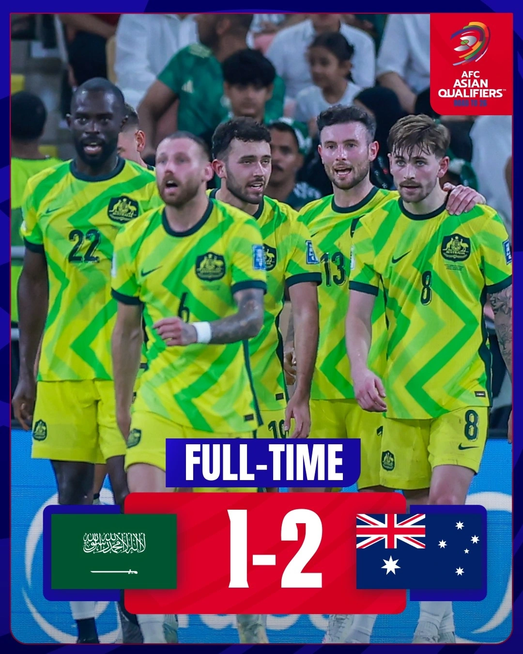Australia ngược dòng thắng Saudi Arabia.