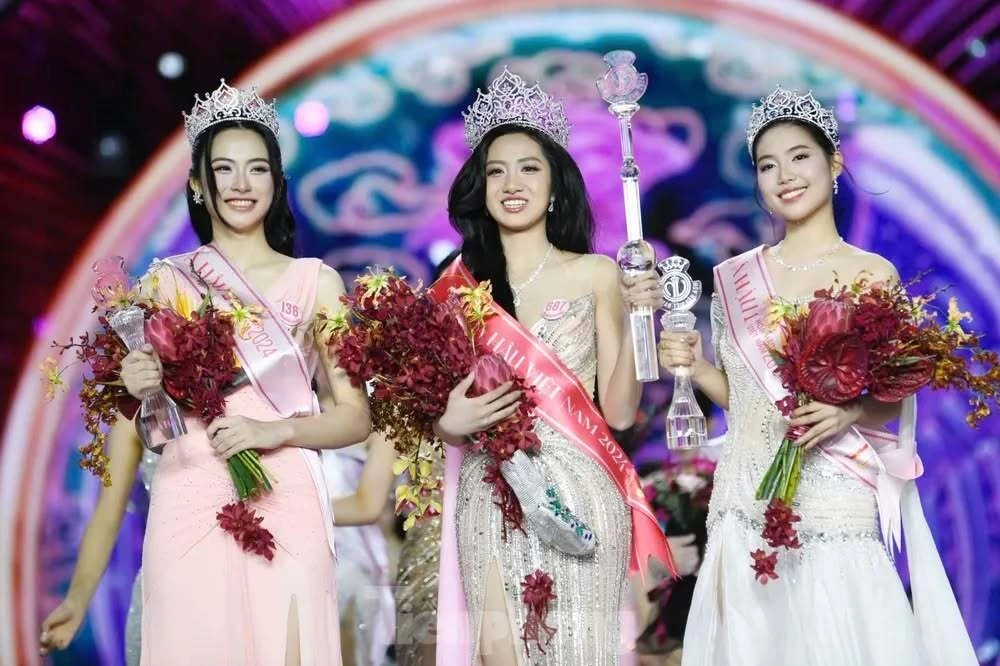 Top 3 Hoa hậu Việt Nam 2024 (Ảnh: BTC)
