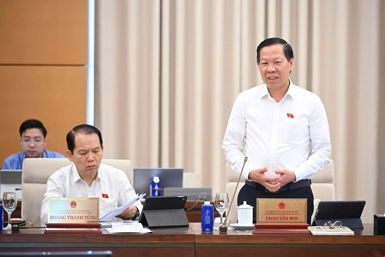 Chủ nhiệm Ủy ban Kinh tế - Tài chính Phan Văn Mãi. (Ảnh: Quốc hội)