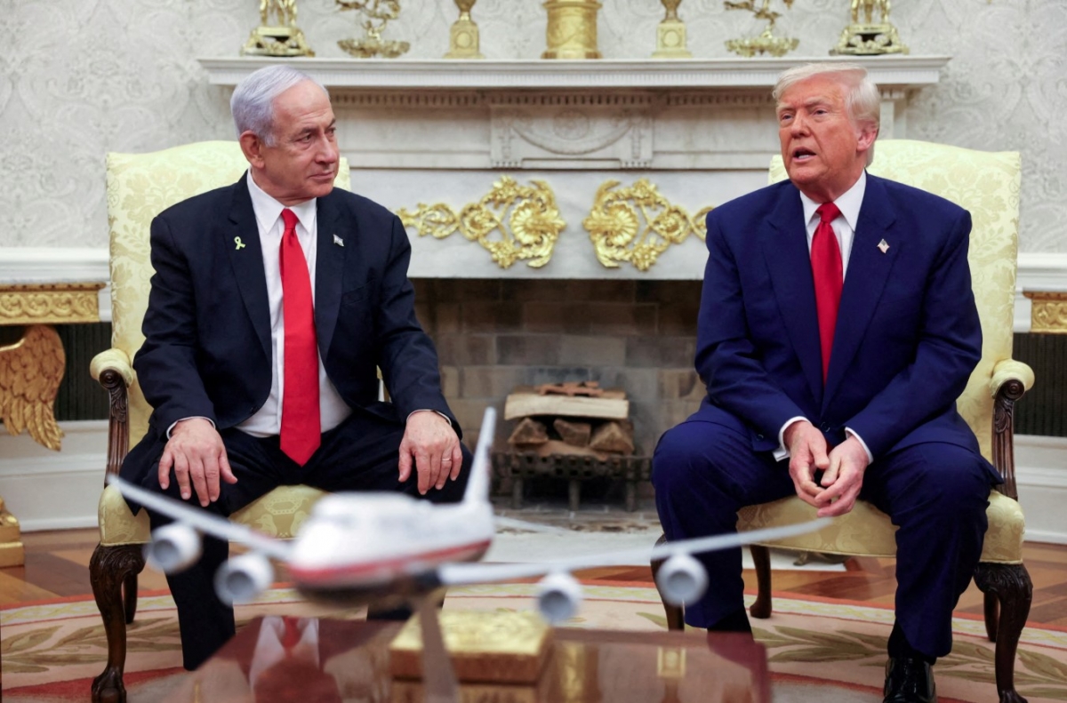 Thủ tướng Israel Benjamin Netanyahu và Tổng thống Mỹ Donald Trump. Ảnh: Reuters