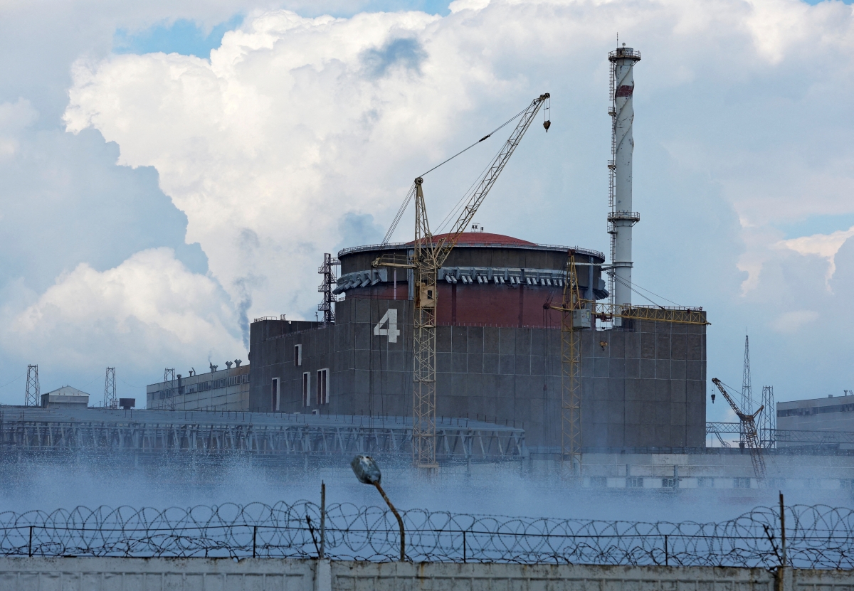 Nhà máy điện hạt nhân Zaporizhzhia. Ảnh: Reuters