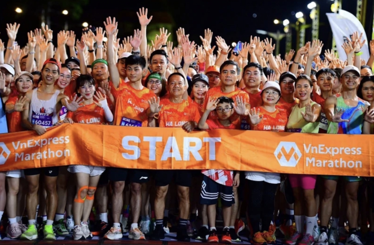 Runners at the race (Photo: VNA)