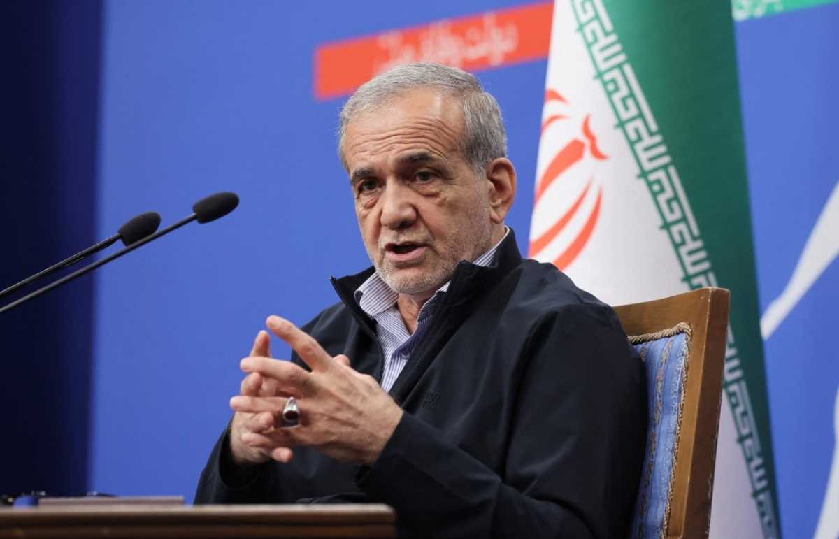 Tổng thống Iran Masoud Pezeshkian. Ảnh: Reuters