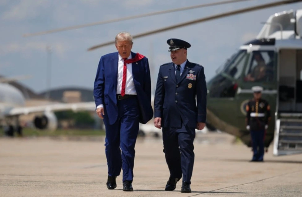 Ông Trump tuyên bố Mỹ đã tấn công 3 cơ sở hạt nhân của Iran. Ảnh: New York Times