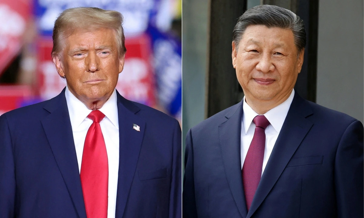 Tổng thống Donald Trump và Chủ tịch Tập Cận Bình (phải). Ảnh: AFP