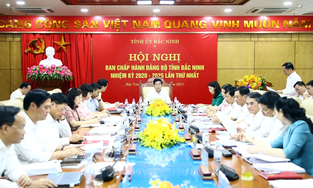 Toàn cảnh phiên thứ nhất, Ban Chấp hành Đảng bộ tỉnh Bắc Ninh (mới)