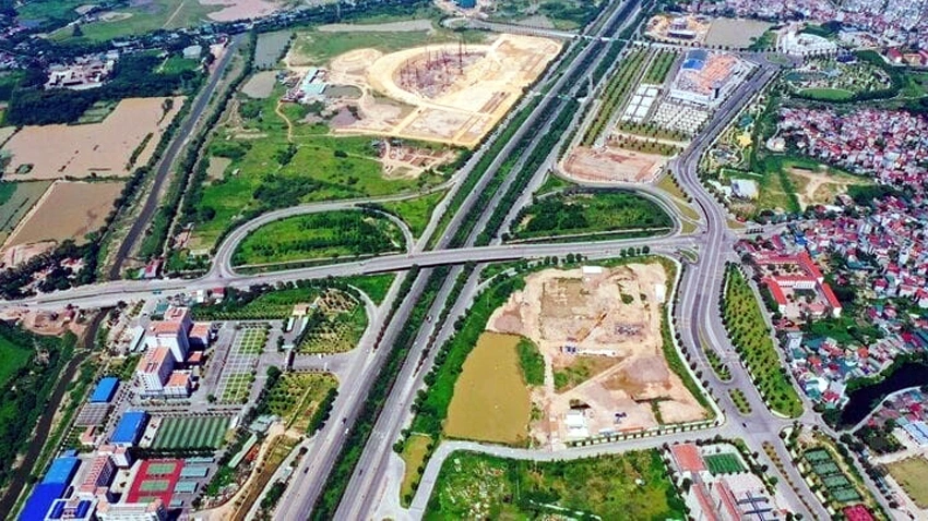 Giá đất nền quanh vành đai 4 tăng mạnh - Ảnh: VNN