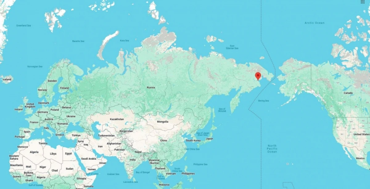 Vị trí căn cứ Anadyr của Nga. Ảnh: Defense Express