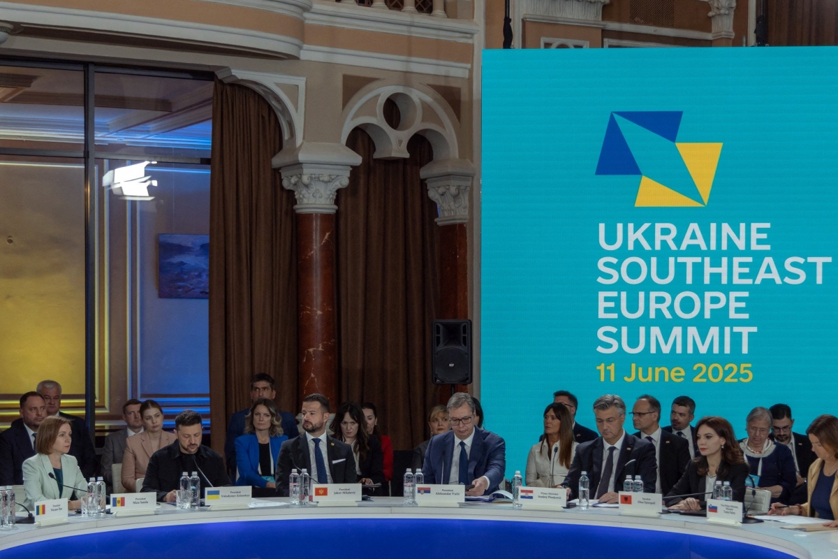 Các nhà lãnh đạo tham dự Hội nghị thượng đỉnh Ukraine - Đông Nam Âu. (Ảnh: united24media.com)