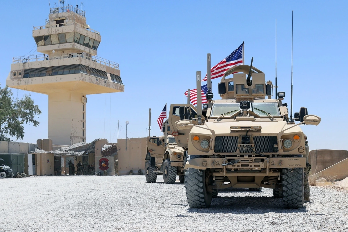 Bên trong căn cứ al-Assad tại Iraq nơi lực lượng Mỹ đồn trú. Ảnh: Vệ binh quốc gia Mỹ