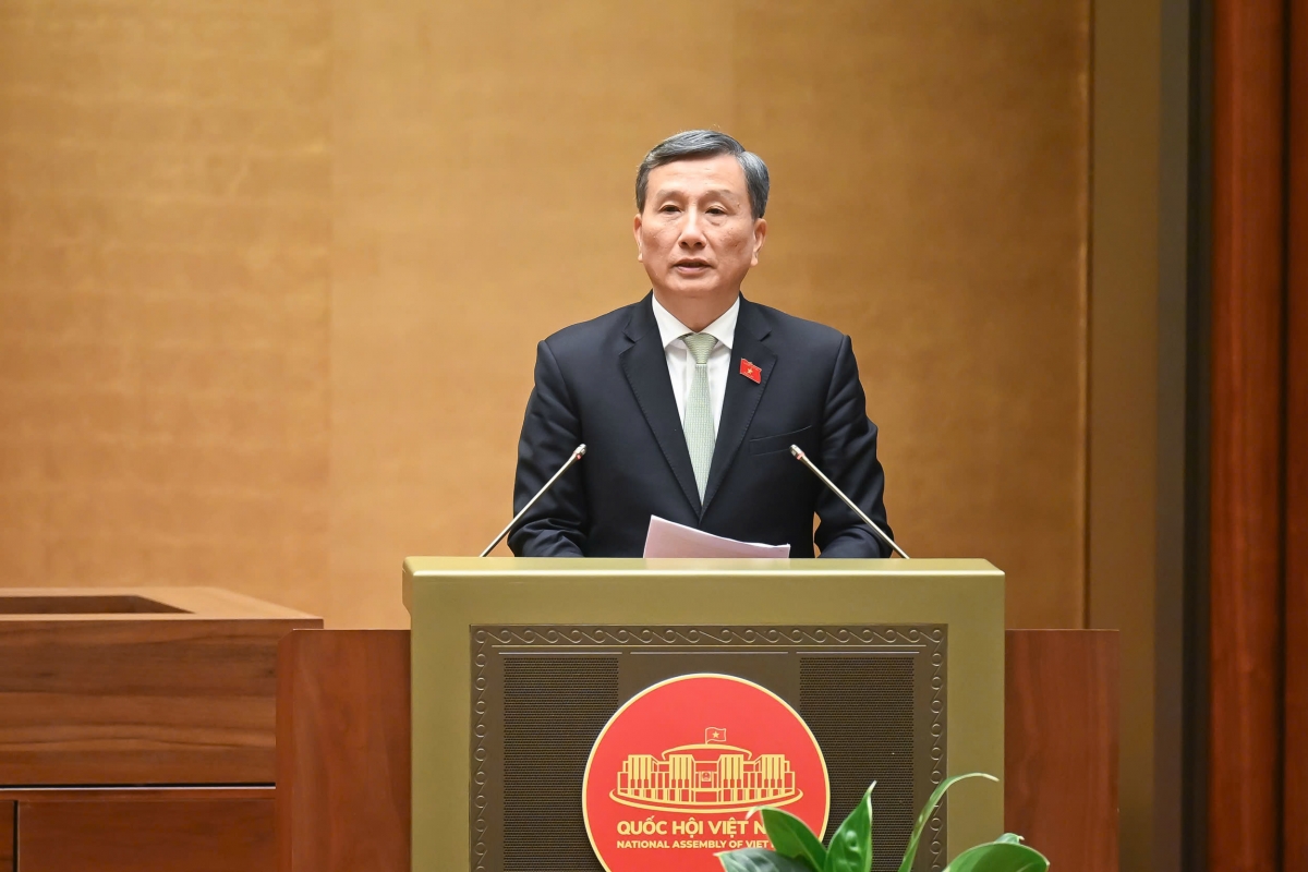 Chủ nhiệm Ủy ban Khoa học, Công nghệ và Môi trường Lê Quang Huy. (Ảnh: Quốc hội)