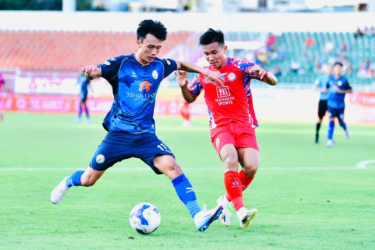 Bình Định để thua 0-1 trước CLB TP.HCM ở vòng 25 V-League 2024/2025. (Ảnh: VPF)