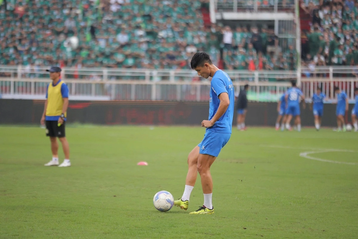 Các cầu thủ Bình Phước có cơ hội lần đầu đưa đội bóng lên chơi tại V-League (Ảnh: Bình Phước FC)
