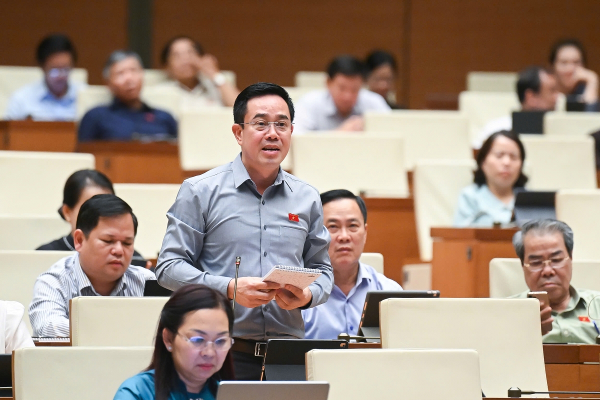 Đại biểu Nguyễn Văn Huy - Đoàn ĐBQH tỉnh Thái Bình. (Ảnh: Quốc hội)