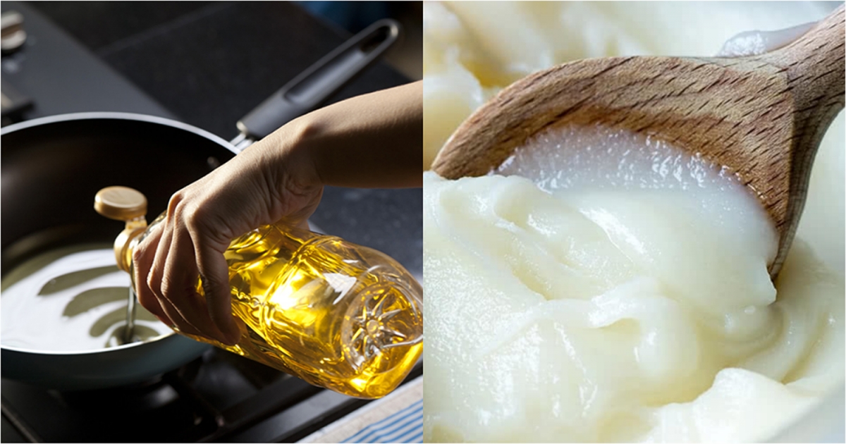 Sử dụng dầu ăn hay mỡ lợn sẽ tốt hơn cho sức khỏe là băn khoăn của nhiều người. Ảnh: Getty Images