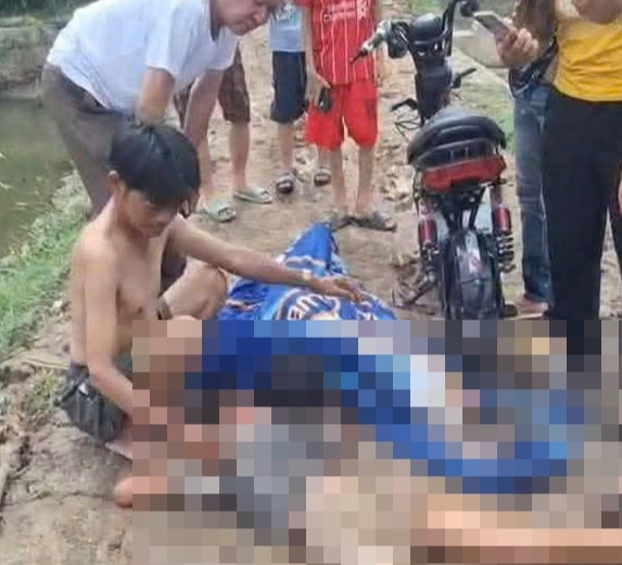 Hiện trường vụ tai nạn.