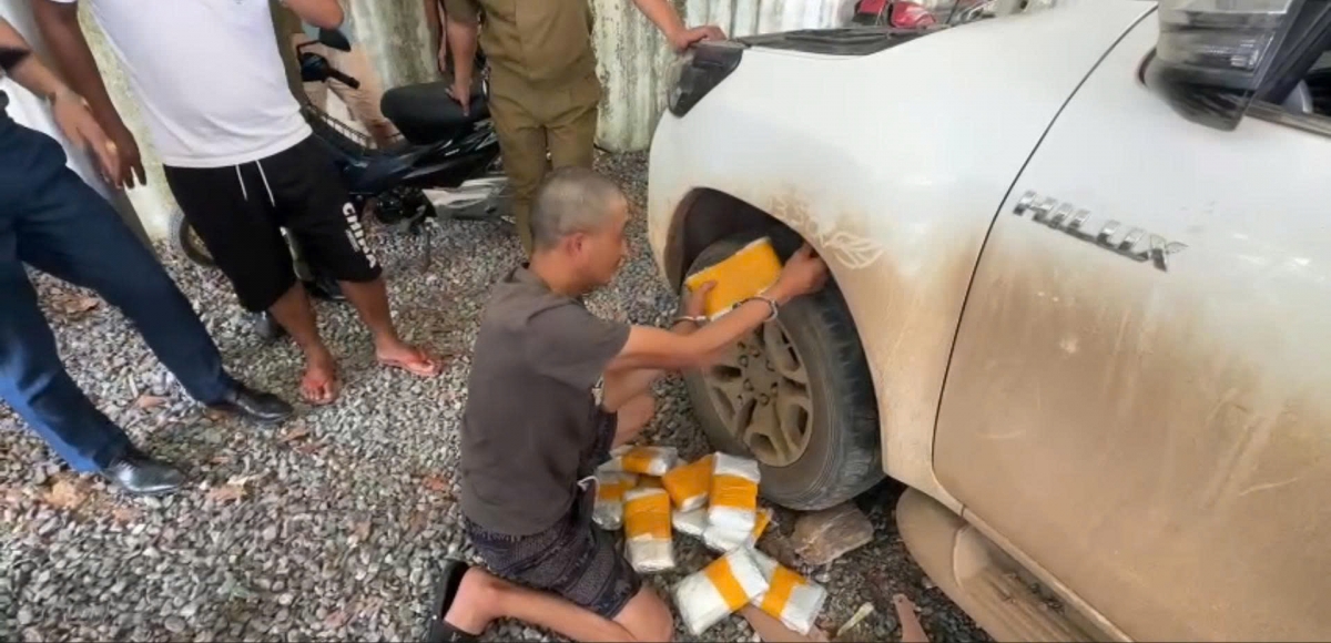 Đối tượng Vàng A Minh cất giấu số lượng lớn ma túy trong xe ô tô bán tải