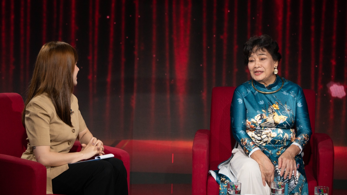 NSND Thanh Tú trong chương trình "Cine7 - Ký ức phim Việt"