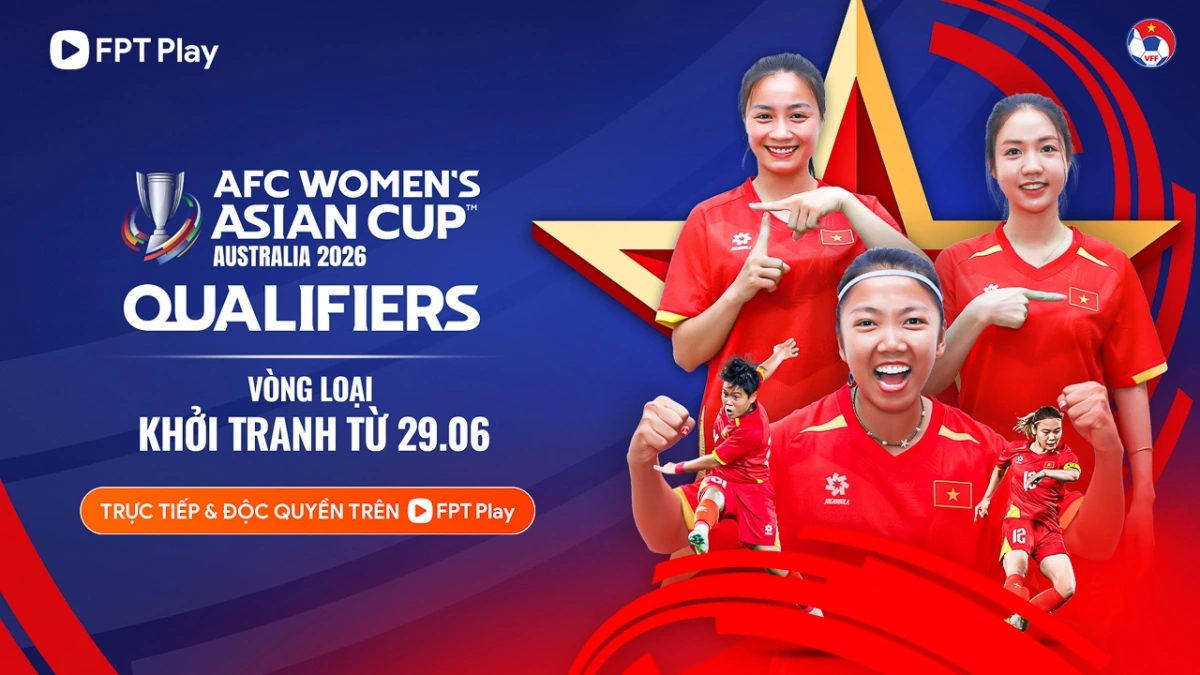 ĐT nữ Việt Nam có trận đầu tiên tại vòng loại Asian Cup nữ 2026 vào ngày 29/6.