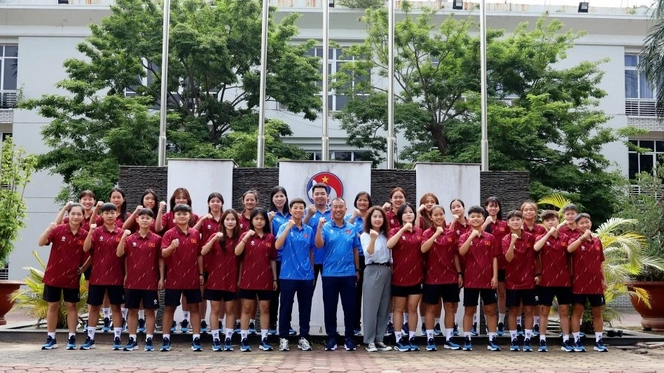 ĐT U20 nữ Việt Nam tập trung, chuẩn bị vòng loại U20 nữ châu Á 2026. (Ảnh: VFF)