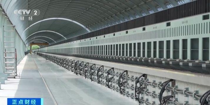 Đường thử nghiệm đệm từ cao tốc của Trung Quốc. Ảnh: CCTV.