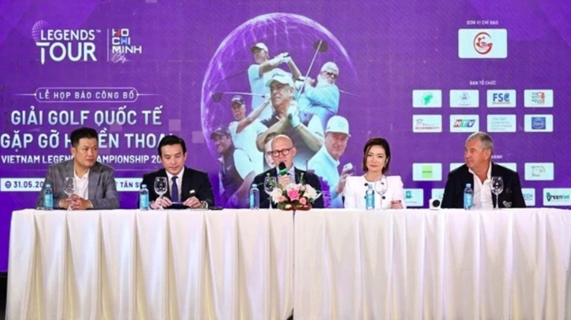 The organising board of the Vietnam Legends Championship 2025 at recent press conference (Photo courtesy of Legends Tour)