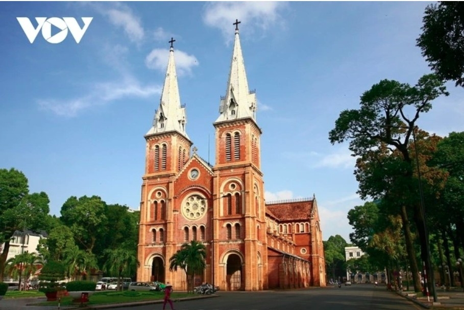 Notre Dame Cathedral, located in downtown Ho Chi Minh City (formerly Saigon)