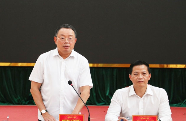 Phó Chủ nhiệm Ủy ban Kiểm tra Trung ương Hoàng Văn Trà kết luận buổi làm việc