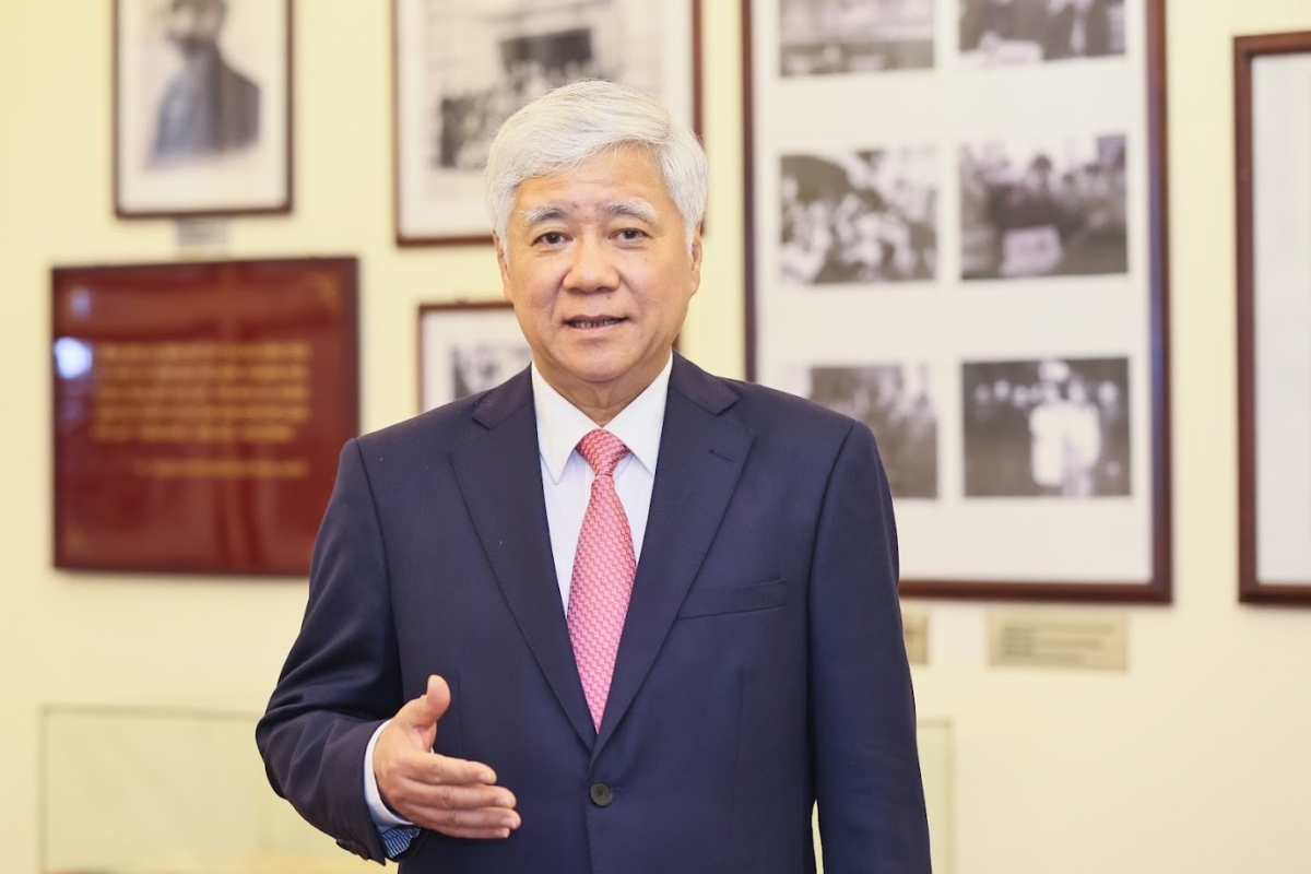 Đồng chí Đỗ Văn Chiến, Ủy viên Bộ Chính trị, Bí thư Trung ương Đảng, Bí thư Đảng ủy Mặt trận Tổ quốc, các đoàn thể Trung ương, Chủ tịch Ủy ban Trung ương MTTQ Việt Nam. Ảnh: Quang Vinh.
