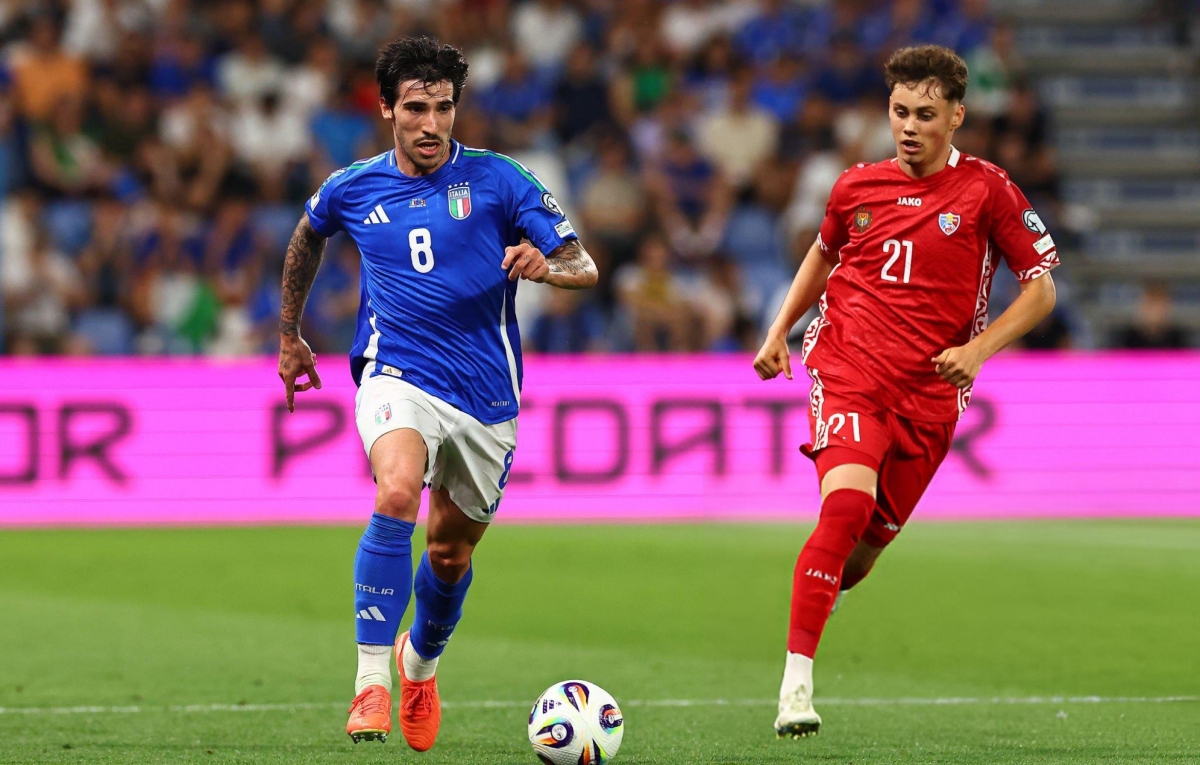 Italia chạm trán Moldova ở trận đấu thuộc khuôn khổ vòng loại World Cup 2026 khu vực châu Âu. (Ảnh: Getty)