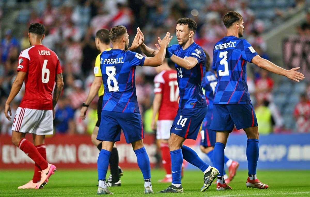 ĐT Croatia thắng hủy diệt 7-0 trước ĐT Gibraltar (Ảnh: Getty)