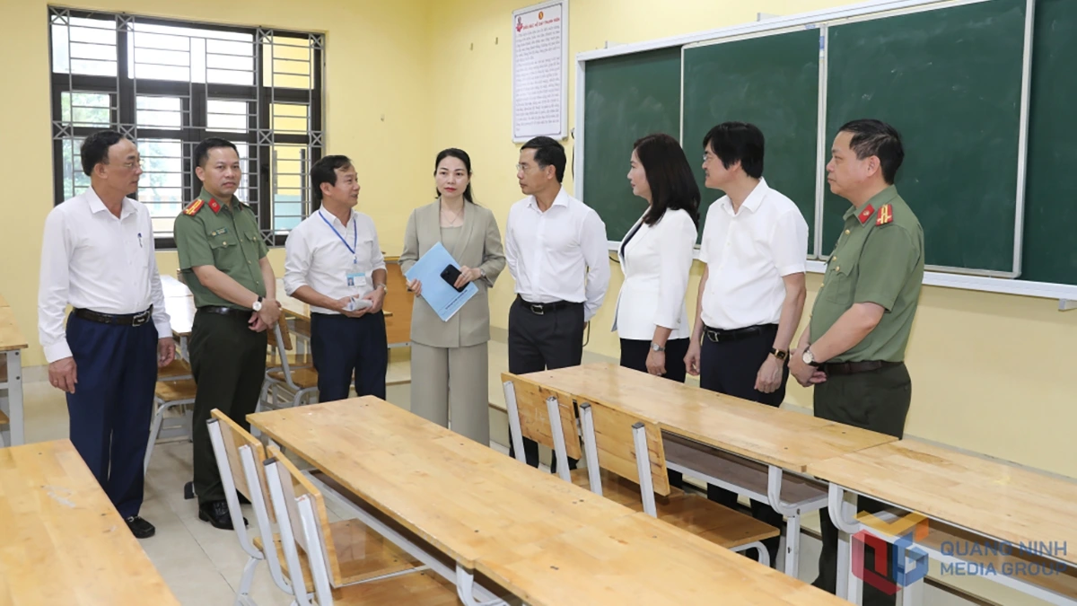 Lãnh đạo tỉnh Quảng Ninh kiểm tra công tác chuẩn bị cho kỳ thi tốt nghiệp THPT tại TP Hạ Long và TP Cẩm Phả