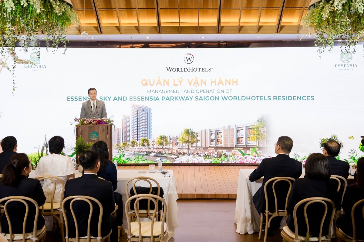 Đại diện Tập đoàn BWH® Hotels - Chủ sở hữu thương hiệu WorldHotels™, ông Cyrill Czerwonka - Tổng Giám đốc Điều hành &amp; Phát triển Kinh doanh - Khu vực Châu Á Thái Bình Dương phát biểu