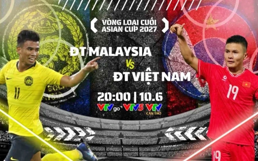 Trận đấu Malaysia vs Việt Nam sẽ được trực tiếp trên kênh VTV5, ứng dụng VTVgo, cũng như tường thuật trực tuyến trên Báo Điện tử Tiếng nói Việt Nam.